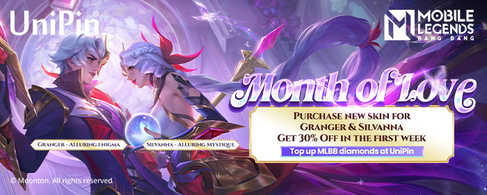 Unlock Granger And Silvanna's Valentine's Skins With UniPin! Top Up MLBB Diamonds With UniPin Credits For 10% Discount! (MY)